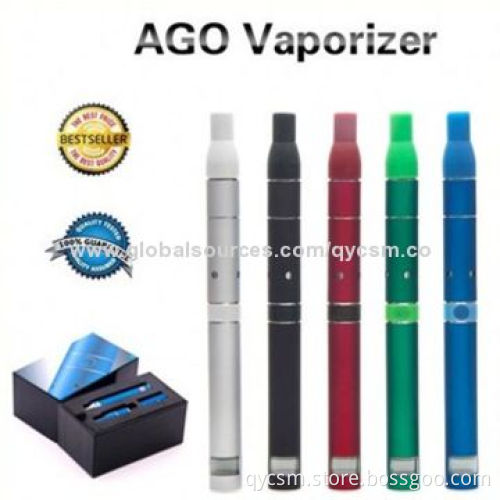 2014 Newest Hot Selling Electronic Cigarette Starter Kit, AGO G5 Dry Herb Vapor with Dabber Brush